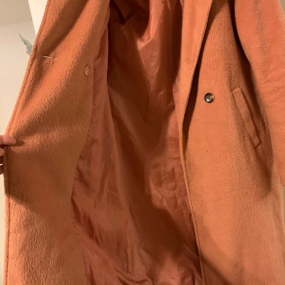 Peachy pink car coat, size small - Picture 9 of 11